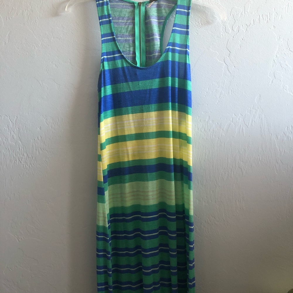 Multi Colored Striped Maxi